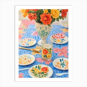 Table Setting 3 Art Print