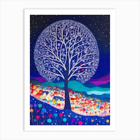 Tree With Color Life Art Print