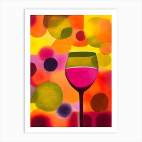 Bramble Paul Klee Inspired Abstract Cocktail Poster Art Print