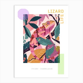 Pygmy Chameleon Modern Abstract Illustration 2 Poster Art Print