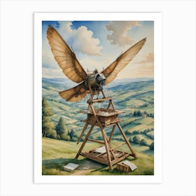 Leonardo da Vinci A Dream Takes Shape Art Print