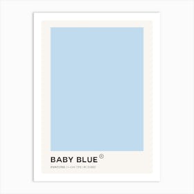 Baby Blue Kids and Nursery Art Print