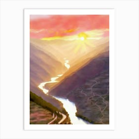 Douro Valley Painting Art Print