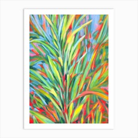 Arrowhead Plant Impressionist Painting Art Print