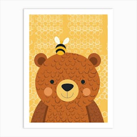 Bee Bear Art Print