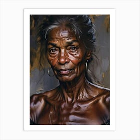 Old Woman 1 30x40in 9000x12000px 18 Art Print