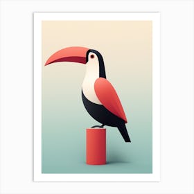 Minimalist Toucan 3 Illustration Art Print