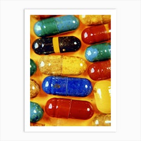 Colorful Pills Art Print