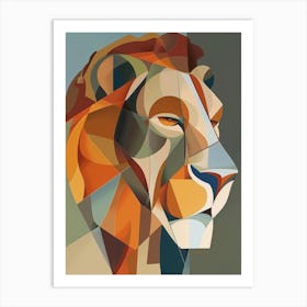 Abstract Lion 2 Art Print