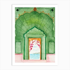 Jaipur Watercolor Art Print