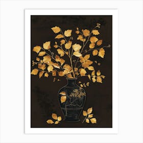 Gold Vase Canvas Print 1 Art Print