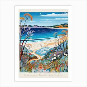 Poster Of Esperance Beach, Australia, Matisse And Rousseau Style 3 Art Print