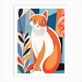 Orange Cat 2 Art Print