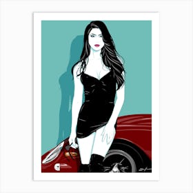 Selina - Retro 80s Style Art Print