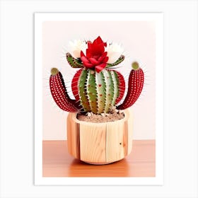 Cactusplanterred Art Print