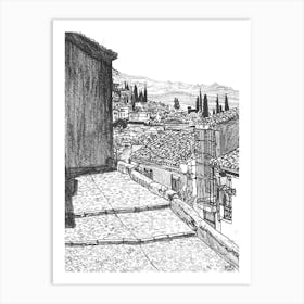 A Quiet Afternoon In Granada Art Print