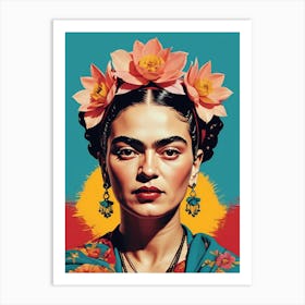Frida Kahlo Portrait (25) Art Print