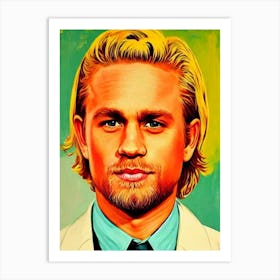 Charlie Hunnam Colourful Pop Movies Art Movies Art Print