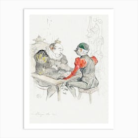 Le Bézigue (1895), Henri de Toulouse-Lautrec Art Print