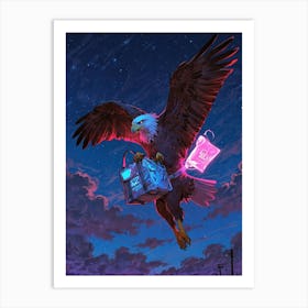 Eagle In Flight 9 Art Print