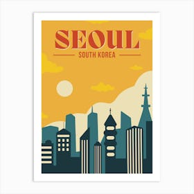 Seoul South Korea Poster Art Print