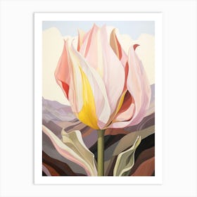 Tulip 4 Flower Painting Art Print