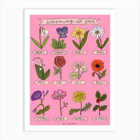 Blooming All Year 3 Art Print