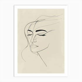 Woman'S Face 116 Art Print