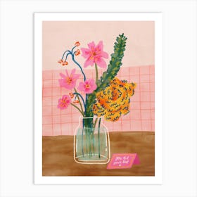 Flower In A Vase Art Print