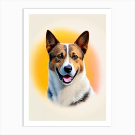 Australian Cattle Dog Illustration Dog Art Print