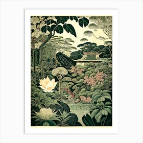 Nan Lian Garden 1, Hong Kong Vintage Botanical Art Print