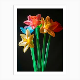 Bright Inflatable Flowers Daffodil 1 Art Print