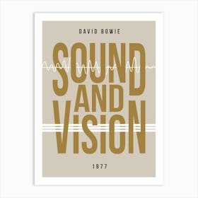 Sound And Vision David Bowie Art Print