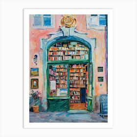 Salzburg Book Nook Bookshop 3 Art Print