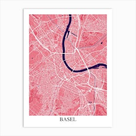 Basel Pink Purple Art Print