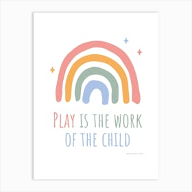 Rainbow Montessori Quote Art Print