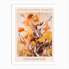 Autumn Flower Market Poster Stockholm 2 Art Print