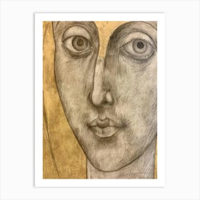 Face Of A Woman 55 Art Print