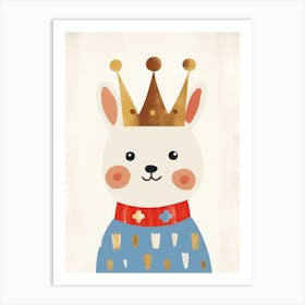 Little Rabbit 4 Wearing A Crown Art Print