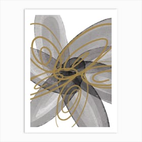 Golden Bloom Art Print