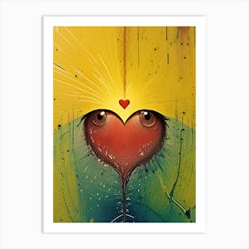 Heart Of Gold Art Print