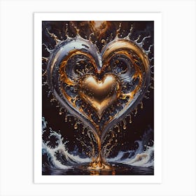 Love's Fluid Embrace Art Print