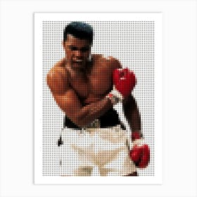 Muhammad Ali In Style Dots 2 Art Print