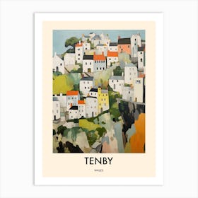 Tenby (Wales) Painting 2 Travel Poster Art Print