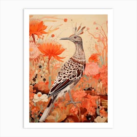 Roadrunner 3 Detailed Bird Painting Art Print