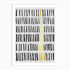 Contemporary minimalist features 1 Art Print