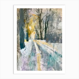 Winter Road Art Print