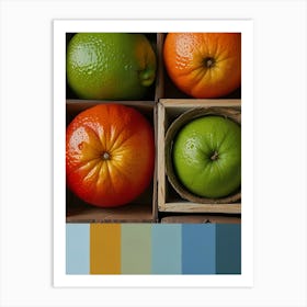 Oranges And Grapefruits Art Print