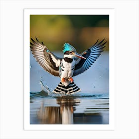 Kingfisher Flying Art Print