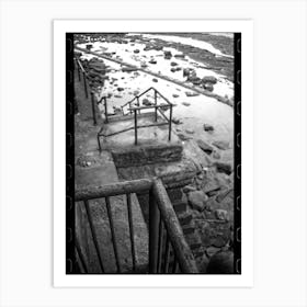 Whitley Bay Rusty Steps (1998) Art Print